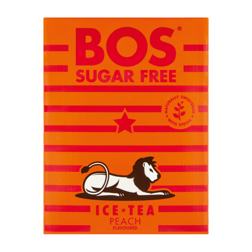 BOS Sugar Free Peach Flavoured Ice Tea Box 3L