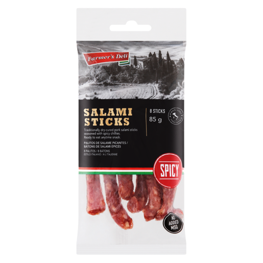 Farmer's Deli Spicy Salami Sticks 85g