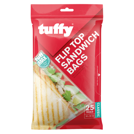 Tuffy Flip Top Sandwhich Bags 25 Pack