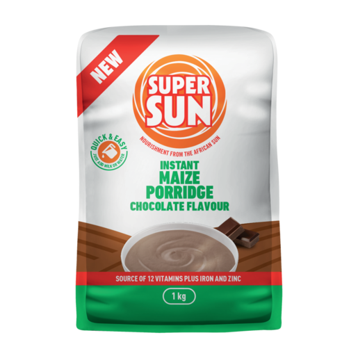 Super Sun Chocolate Flavoured Instant Maize Porridge 1kg