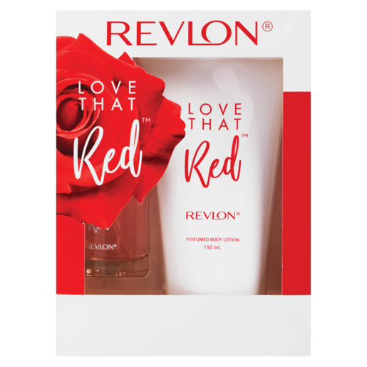 Revlon Love That Red Perfume & Body Lotion Set 2 Piece