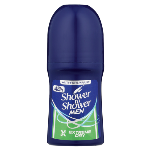 Shower to Shower Men Extreme Dry Anti-Perspirant Roll-On 50ml