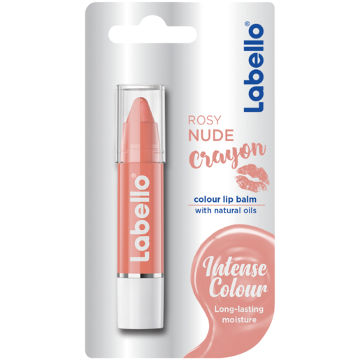 Labello Rosy Nude Coloured Lip Balm Crayon 3g