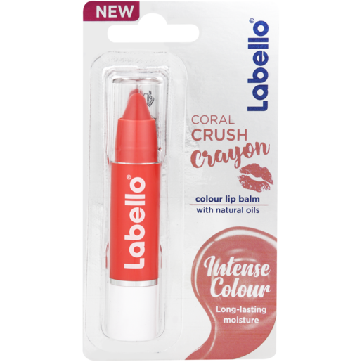 Labello Coral Crush Coloured Lip Balm Crayon 3g