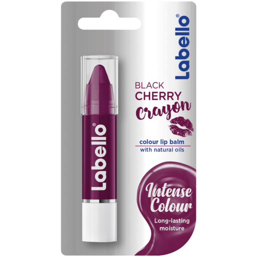 Labello Black Cherry Coloured Lip Balm Crayon 3g