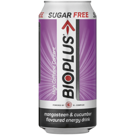 Bioplus Sugar Free Mangosteen & Cucumber Flavoured Energy Drink 440ml 