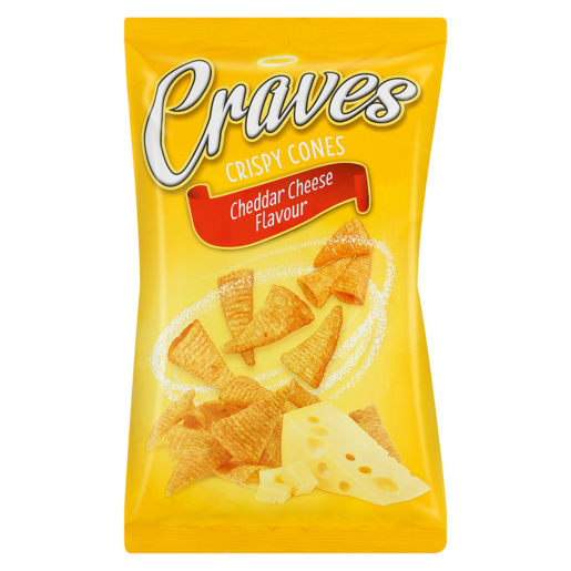Craves Crispy Cones Cheddar Cheese Flavour 100g