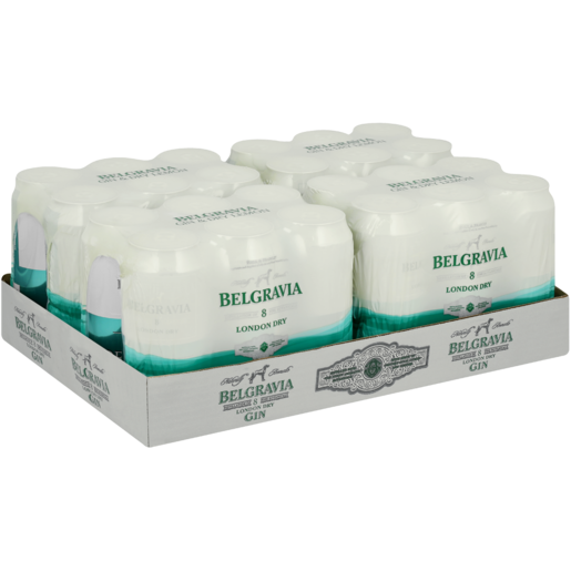 Belgravia Gin & Dry Lemon Cans 24 x 440ml