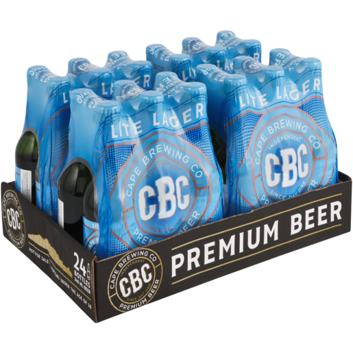 CBC Lite Lager Beer Bottles 24 x 340ml