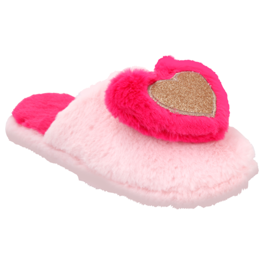 General Ladies Double Heart Slippers Size 3 - 8 (Assorted Item - Supplied at Random)
