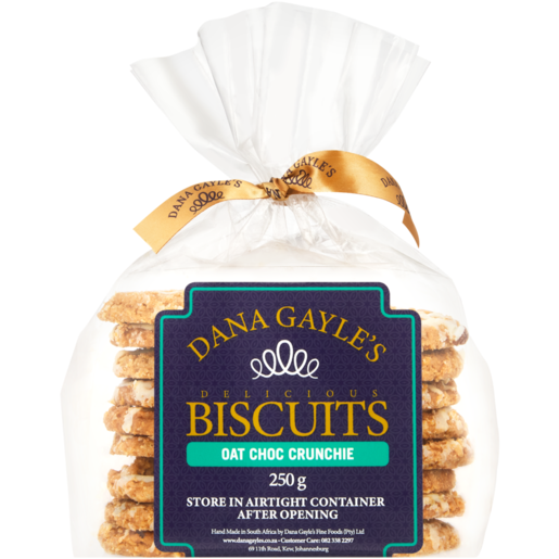 Dana Gayle's Oat Choc Crunchie Biscuits 250g 
