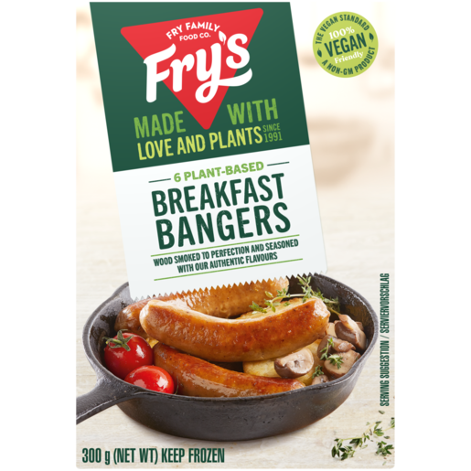 Fry's Frozen Plant-Based Breakfast Bangers 300g