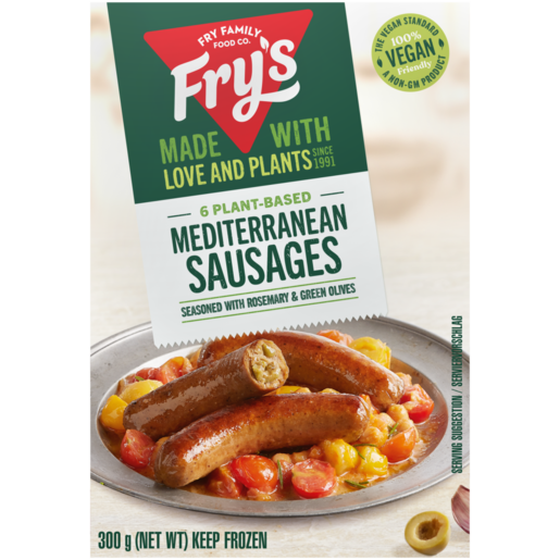 Fry's Frozen Vegetarian Mediterranean Sausages 300g