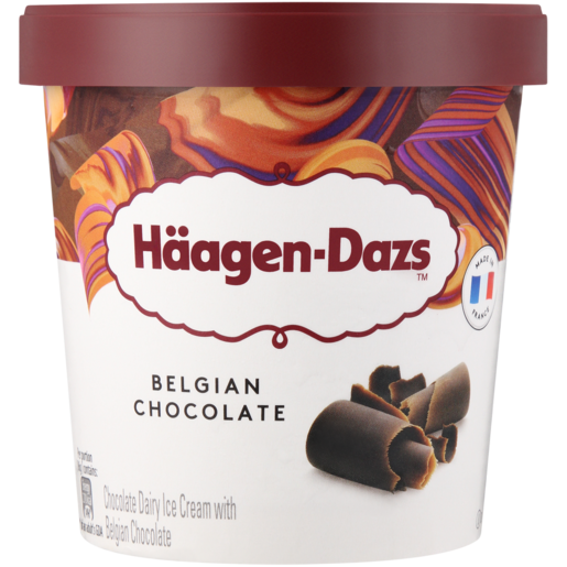 Häagen-Dazs Belgian Chocolate Flavoured Ice Cream Tub 460ml