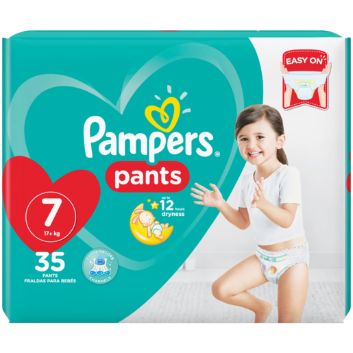 PAMPERS PANTS NO7 17Kg+ (32 DIAPERS)