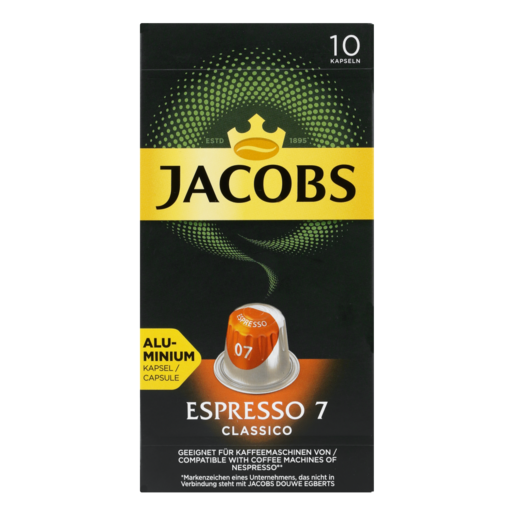 Jacobs Espresso 7 Classico Coffee Capsules 10 Pack