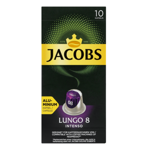 Jacobs Lungo 8 Intenso Coffee Capsules 10 Pack
