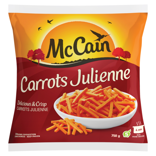 McCain Frozen Carrots Julienne 750g