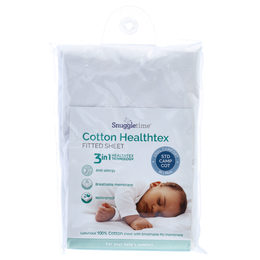 Snuggletime White Cotton Healthtex Comfort Sheet