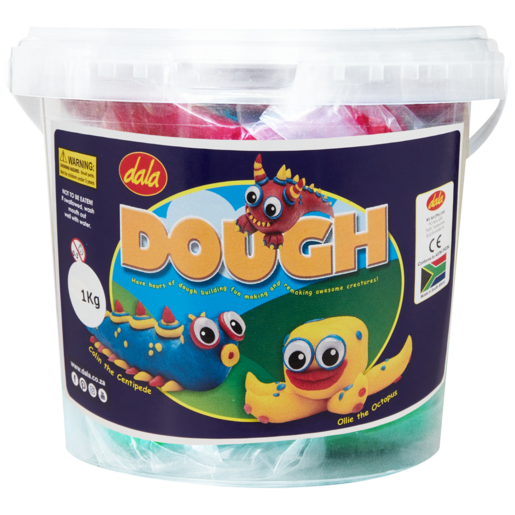 Teddy Colour Dough Bucket 1kg (Design May Vary)