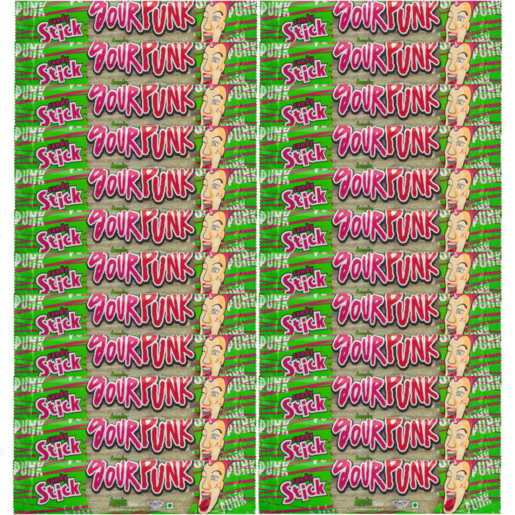 Sour Punk Apple Flavour Candy Stick 24 x 40g 