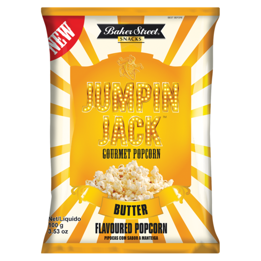Jumpin Jack Butter Flavoured Gourmet Popcorn 100g