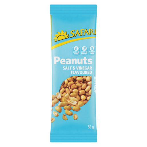 SAFARI Salt & Vinegar Flavoured Peanuts 55g