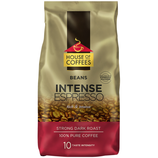 House of Coffees Intense Espresso Pure Coffee Beans 1kg