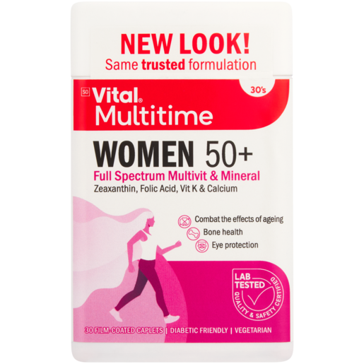 Vital Women 50 Plus Multivitamin Film-Coated Caplets 30 Pack