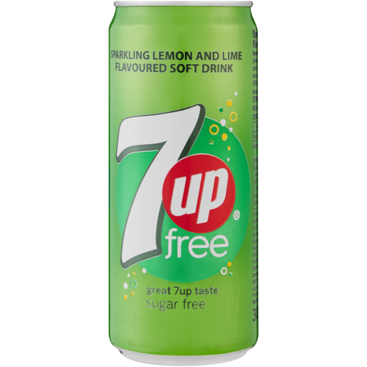 7 Up Sugar Free Soft Drink Can 300ml
