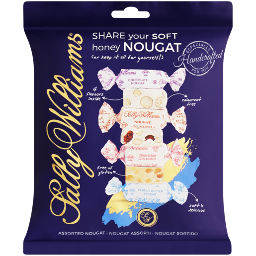 Sally Williams Assorted Nougat Share Bag 300g