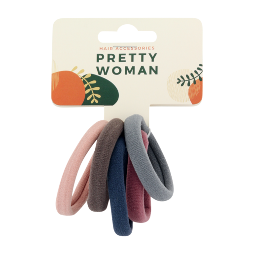 Pretty Woman Ponytail Holder 5 Pack
