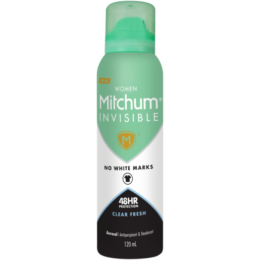 Mitchum Invisible Ladies Body Spray Deodorant 120ml