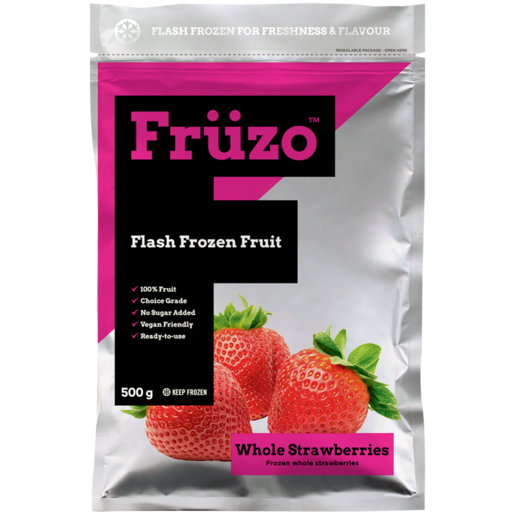 Früzo Frozen Whole Strawberries 500g