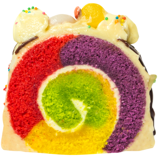 Soet Rainbow Cake Slice