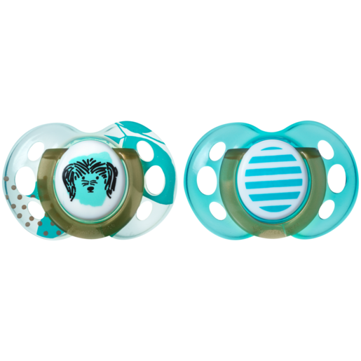 Tommee Tippee Moda Soothers 2 Pack 18-36 Months (Design May Vary)