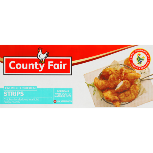County Fair Frozen Crumbed Chicken Strips 2.4kg