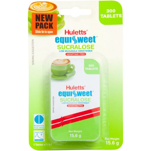 Huletts EquiSweet Sucralose Low Kilojoule Sweetener 300 Tablets