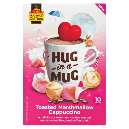 Hug In A Mug Toasted Marshmallow Flavoured Cappuccino Sticks 10 x 24g
