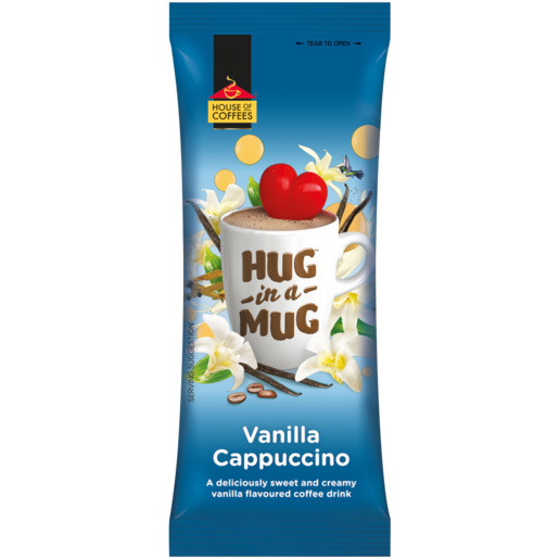 Hug In A Mug Vanilla Flavoured Instant Cappuccino Sachet 24g