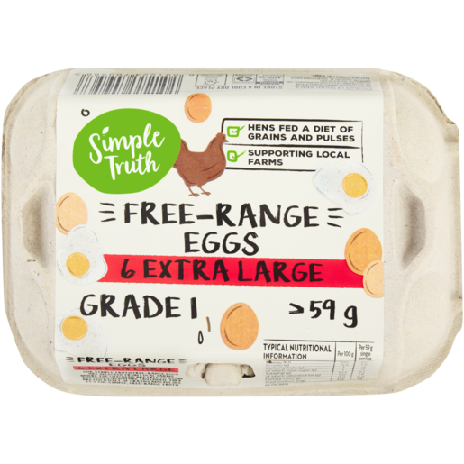 Simple Truth Extra Large Free-Range Eggs 6 Pack