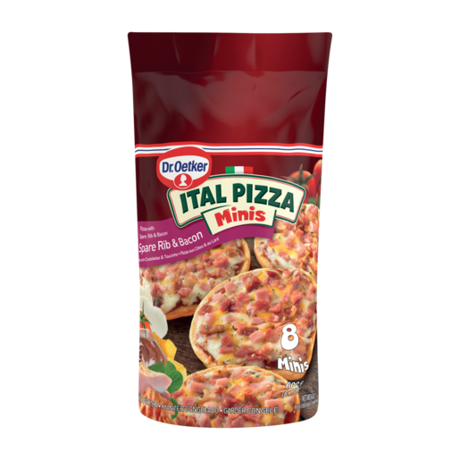 Dr. Oetker Frozen Ital Minis Spare Rib & Bacon Pizzas 600g