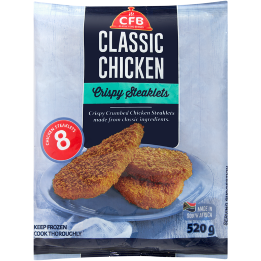 CFB Frozen Classic Crispy Steaklet Chicken 520g