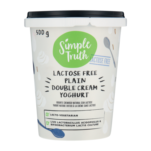 Simple Truth Lactose Free Plain Double Cream Yoghurt 500g