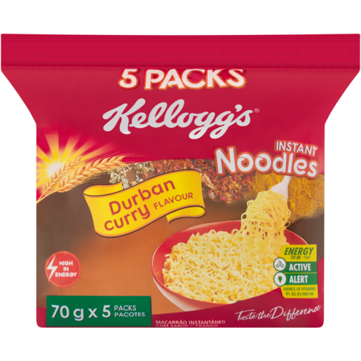 Kellogg's Durban Curry Flavoured Instant Noodles 5 x 70g
