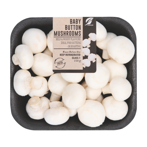 Baby Button Mushrooms Pack 150g
