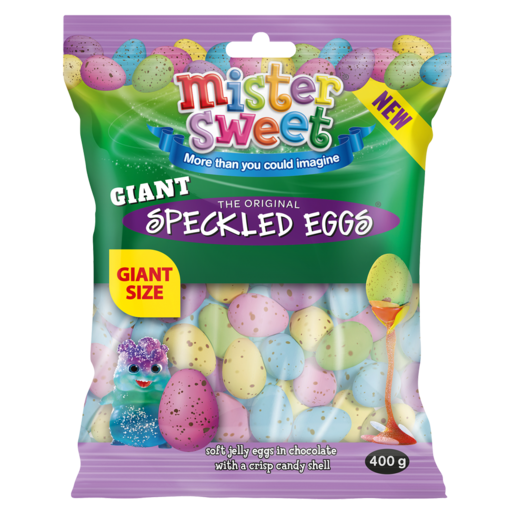 Mister Sweet Giant Size Speckled Chocolate Eggs 400g