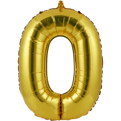 Oaktree Gold Number 0 Foil Balloon 86cm