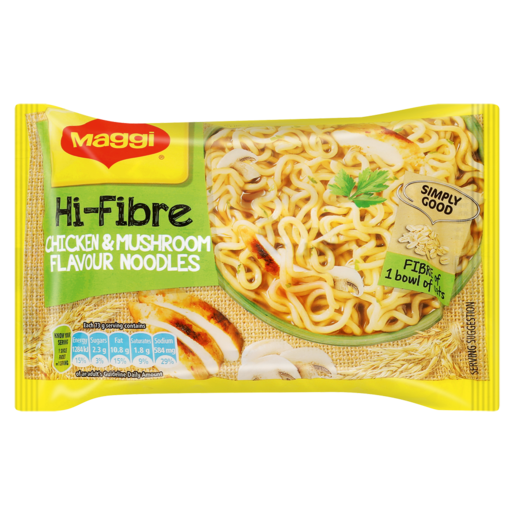 Maggi Hi-Fibre Chicken & Mushroom Flavoured Instant Noodles 73g