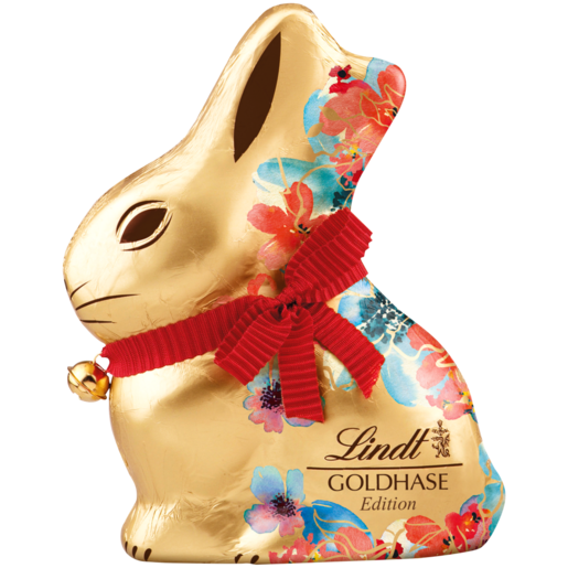 Lindt Lindor Gold Flower Edition Chocolate Bunny 100g (Assorted Item - Supplied At Random)